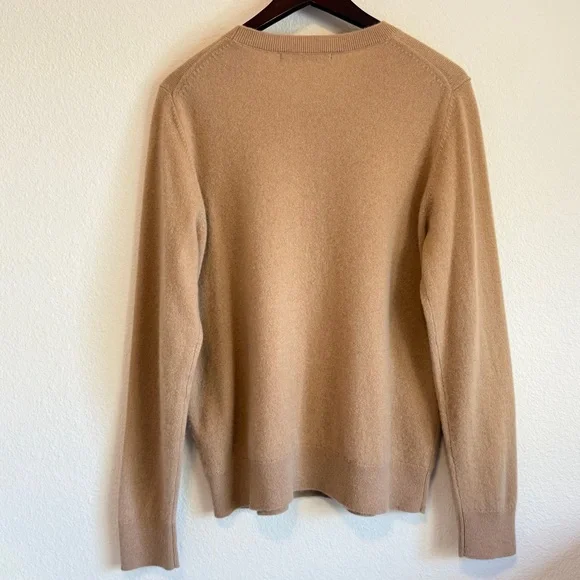 Quince Cashmere pullover sweater, camel color size XL - Picture 11 of 13